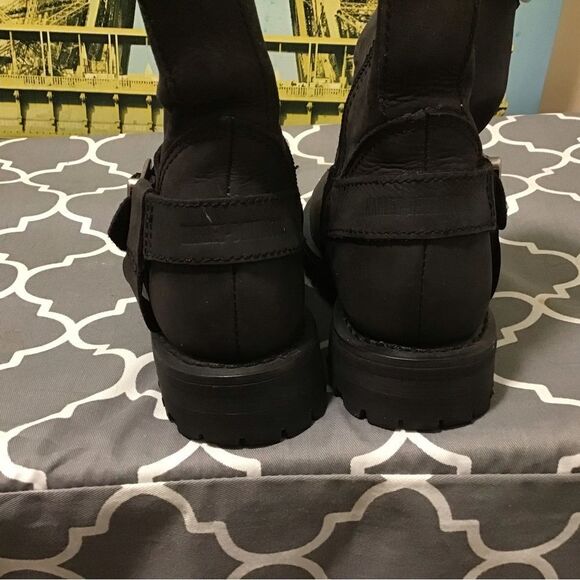 Harley Davidson boots biker black leather sz.US 5 Eur 35 - Picture 3 of 6